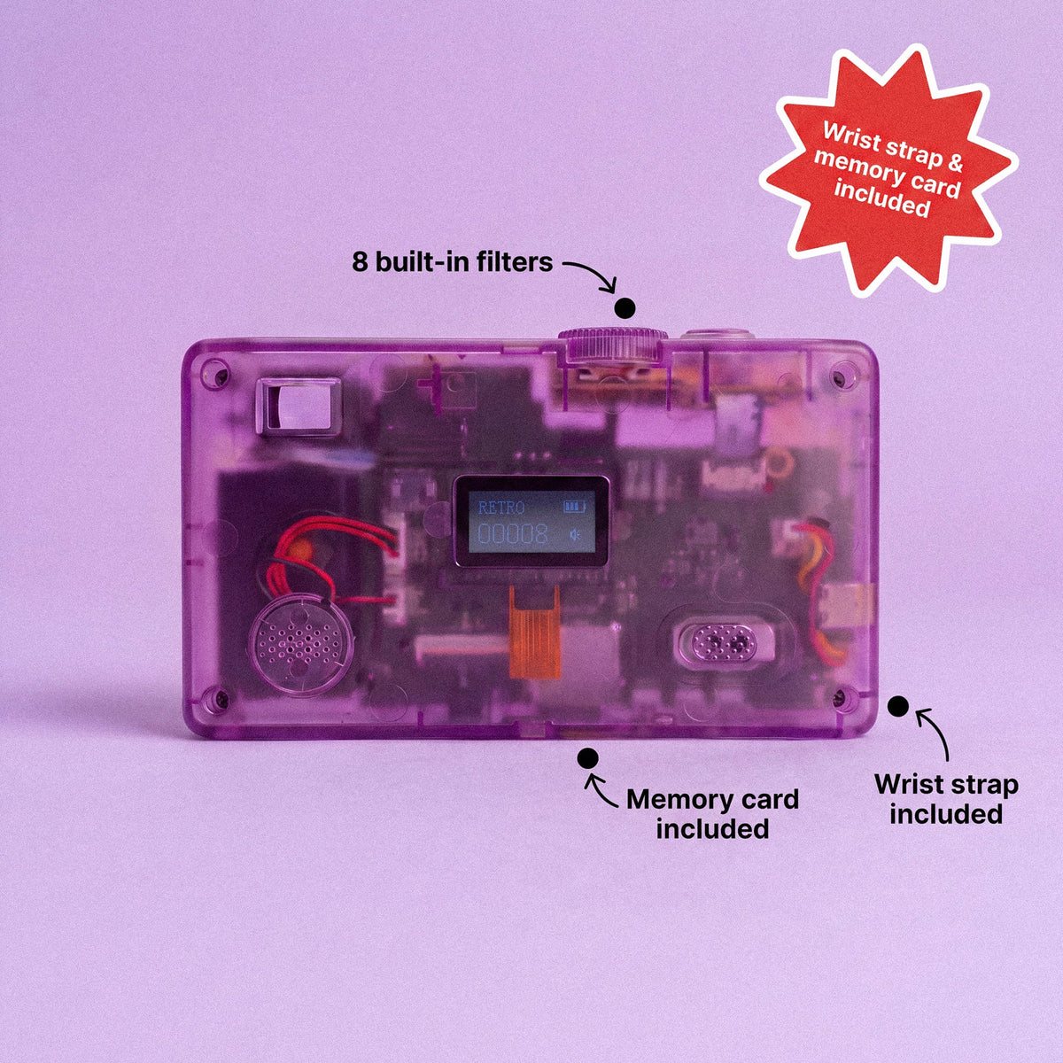 Digital Film Camera | Neon Grape - retrolens