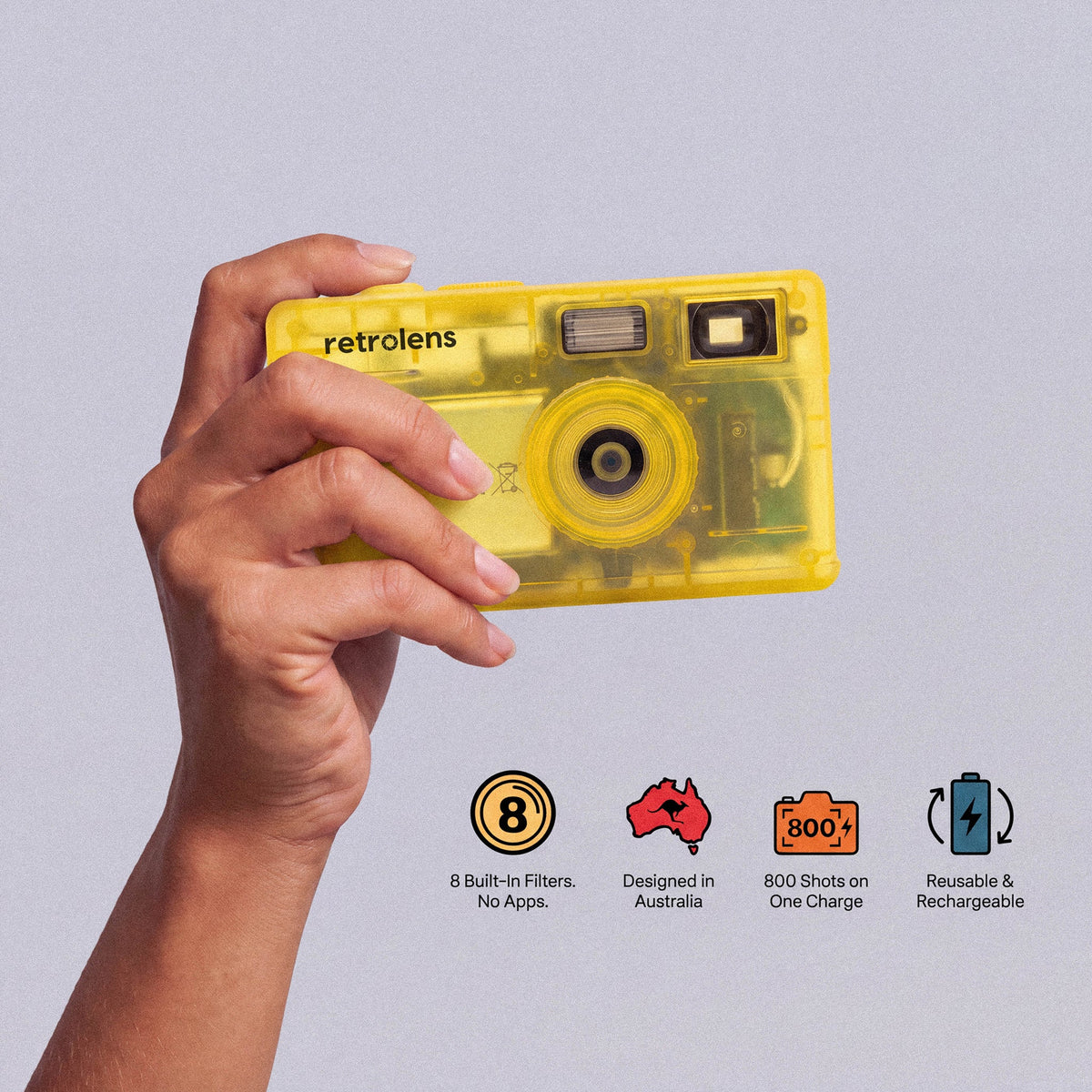 Digital Film Camera | Neon Sunshine - retrolens